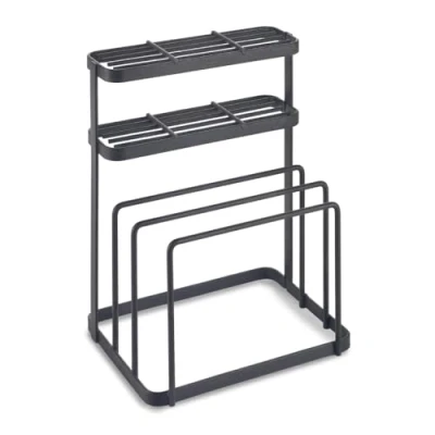 Abbildung von METALTEX 352906000 Tokyo LAVA Knife and Chopping Board Organiser TouchTherm, Schwarz
