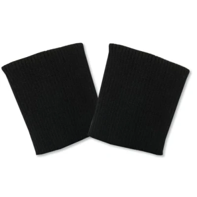 Abbildung von USIT, Wollbündchen, 8 x 9 cm, ideal zur Reparatur von Jacken und Jacken, 1 Paar, schwarz