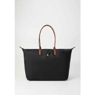 Abbildung von Tommy Hilfiger Popette MAXI TOTE Shopping Bag, Damen, Größe: One Size, Black