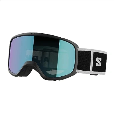 Abbildung von Salomon Lumi Kinder Brille Ski Snowboarden, Kinderfreundliche Passform und Komfort, Reduzierung von Augenermüdung Blendung sowie Haltbarkeit, Schwarz, Einheitsgröße