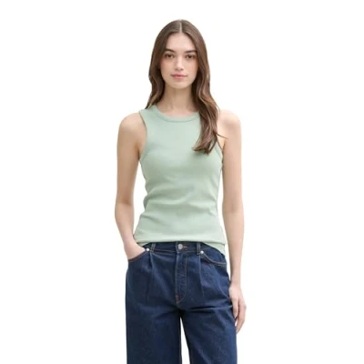 Abbildung von TOM Tailor Denim Racerback Top, Damen, Größe: XS, Fresh mint green