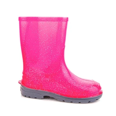 Abbildung von LEMIGO Kinder EVA Gummistiefel Gefüttert Filzisolierte Schaumstoff Stiefel 24 37 EU (Rosa Einfarbig Stickerei, numeric_34)