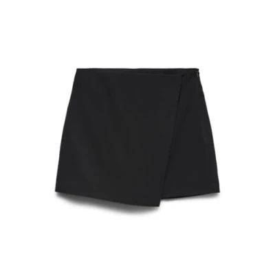 Abbildung von Vero Moda Vmmelina Short Skort Solid Shorts, Damen, Größe: XL, Black