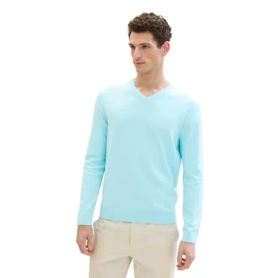 Abbildung von TOM Tailor MIT Vausschnitt Strickpullover, Herren, Größe: XXL, Caribbean turquoise