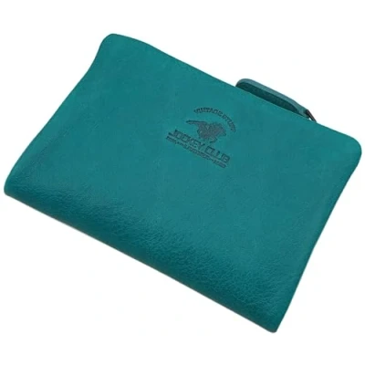 Abbildung von myledershop Rindleder Geldbörse/Geldbeutel/Portemonnaie/Portmonaise/Geldtasche/Portmonee mit RFID &amp; NFC Schutz (Petrol)