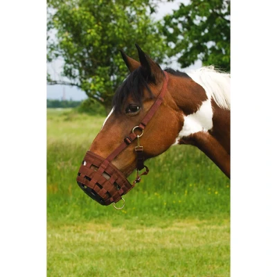 Abbildung von Agradi Grasmaske Nylon Choco Warmblut