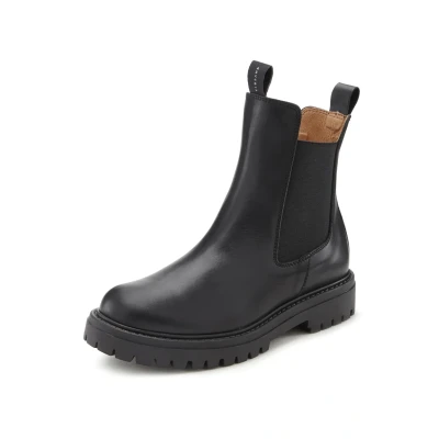 Abbildung von Elbsand Plateaustiefelette, Damen, Größe: 41, Schwarz Schuhe