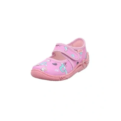 Abbildung von Superfit Belinda Hausschuh für Kinder, Größe: 28, Rosa/mehrfarbig Schuhe