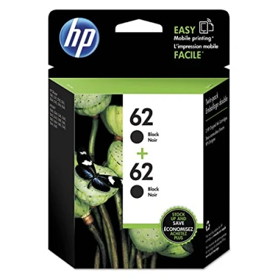 Abbildung von HP 62 Tintenpatronen Original Schwarz Multipack (Original, Pigmenttinte, Schwarz, Officejet 8040 with Neat e All in One, Envy 8000 One