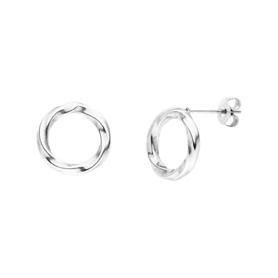 Abbildung von PURELEI® Kaula Ohrringe (Silber) Damenohrringe aus langlebigem Edelstahl Wasserfeste Damen 13mm Durchmesser Modeschmuck für deinen individuellen Look