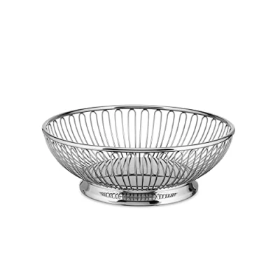 Abbildung von Alessi 826/20 Runder Draht Design Korb aus Edelstahl 18/10, Poliert, mittel
