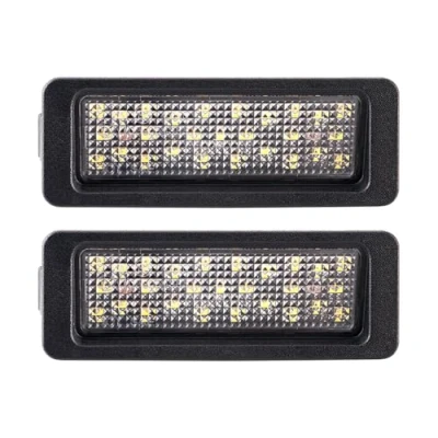 Abbildung von Satz LED Nummerschildbeleuchtung kompatibel mit Volvo V40 2012 2019, Schwarz
