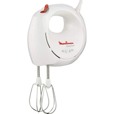 Abbildung von Moulinex ABM11A30 Elektrischer Handmixer, Kunststoff, weiß/rot
