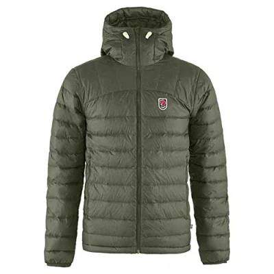 Abbildung von FJALLRAVEN Herren Expedition Pack Down Hoodie M Jacke, Dunkles Waldgrün, L EU