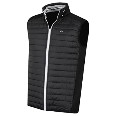 Abbildung von Calvin Klein Herren Hybrid Gilet Schwarz/Silber XXL