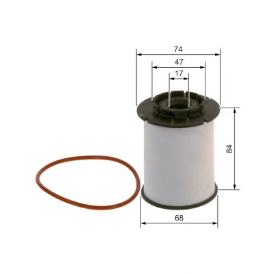 Abbildung von Kraftstofffilter BOSCH FILTRY F 026 402 356