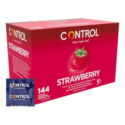 Abbildung von CONTROL STRAWBERRY Kondome mit Erdbeergeschmack 144 Stück
