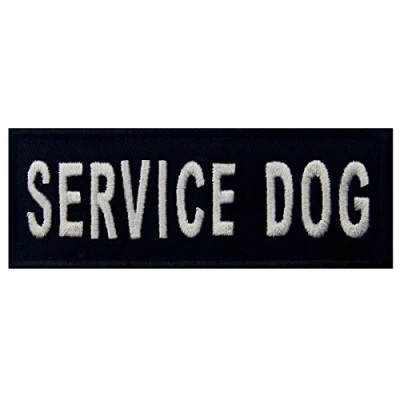 Abbildung von Service Dog Westen/Gurte Emblem Bestickter Aufnäher mit Haken und Flauschbänder