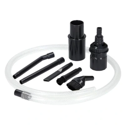 Abbildung von McFilter Universal Staubsaugerdüsen Set, 8 teilig, Ø 32/35 mm Reinigungsset Mini mit Fugendüse, Staubpinsel, Möbelpinsel, Schlauchverlängerung für Hobby, Computer, Auto, Modellbau