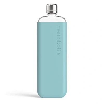 Abbildung von Silikonhülle für die SLIM Memobottle Hellblau Sea Mist (Nur Hülle)