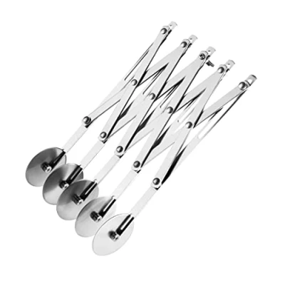 Abbildung von Vogue 5 Rad Teigschneider, Edelstahl, Breite: 57 mm, ausziehbar bis 490 Gitter Gebäckstreifenschneider, Teigteiler, CS850