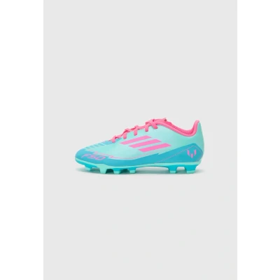 Abbildung von adidas Performance F50 CLUB Messi Unisex Fußballschuhe Naturrasen für Kinder, Größe: 38, Flash aqua/lucid pink/lucid cyan Schuhe
