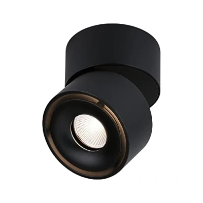Abbildung von Paulmann 93371 LED Einbauleuchte Deckenleuchte Spircle 78mm incl. 1x8,0 W Warmweiß Schwarz matt Aufbauleuchte Aluminium 3000 K