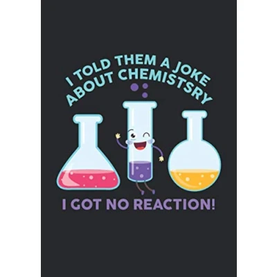 Abbildung von A4 Notizbuch kariert mit Softcover Design: Chemie Witz Spruch Spaß Design Chemiker Humor: 120 karierte DIN Seiten