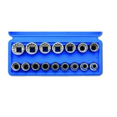 Abbildung von SONIC 301601 Steckschlüsseleinsatz Set 16 Sechskant, Zwölfkant, Torx, Vierkant 1/2