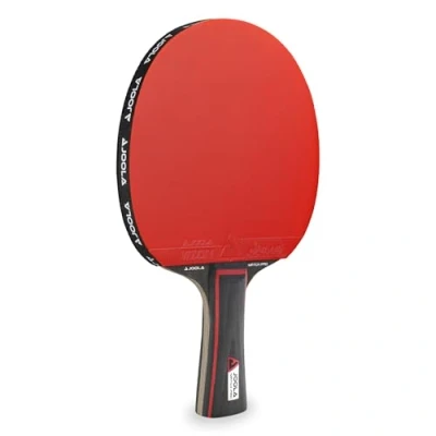 Abbildung von JOOLA Tischtennisschläger Match PRO ITTF genehmigter Allround Wettkampf Tischtennis Schläger 4 Sterne, Schwarz/Rot, 1.8 MM Schwammstärke