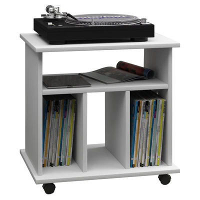 Abbildung von VCM Wohnzimmertisch »Holz Schallplatten LP Regal Rollen Retal«
