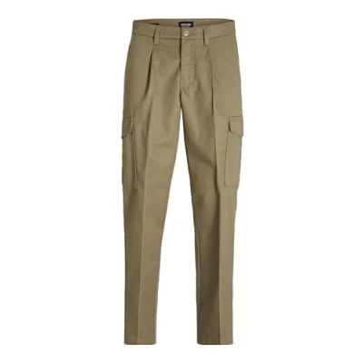 Abbildung von Jack &amp; Jones Jpstbill Jjclean Tapered Cargohose, Herren, Größe: 33x32, Elmwood