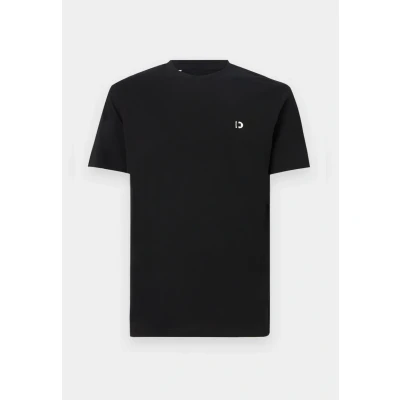 Abbildung von TOM TAILOR Denim Herren 1037655 Slim Fit T Shirt in Unifarben aus Baumwolle, 29999 Black, XXL