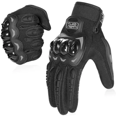 Abbildung von COFIT Motorrad Handschuhe, Touchscreen Motorradhandschuhe für Motorradrennen, Mountainbike, Motorcross, Klettern, Wandern und andere Outdoor Sportarten Aktivitäten Schwarz XXL