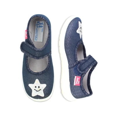 Abbildung von Beck Smile Hausschuh für Kinder, Größe: 34, Dunkelblau Schuhe
