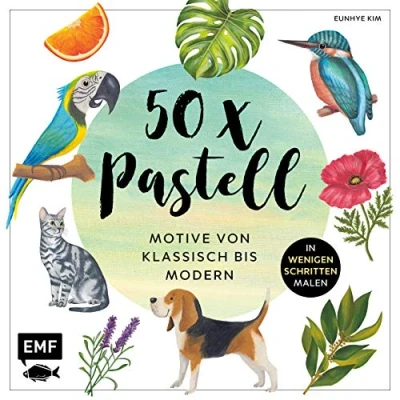 Abbildung von 50 x Pastell MOTIVE VON KLASSISCH BIS modern: Die beliebtesten IN WENIGEN SCHRITTEN malen: MODERN MALEN