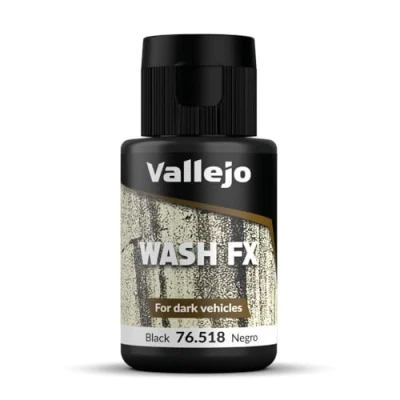 Abbildung von Vallejo Model Color Waschfarben, 35 ml, Schwarz