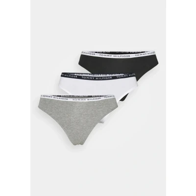 Abbildung von Tommy Hilfiger 3P Slip, Damen, Größe: Large, Medium grey htr/white/black