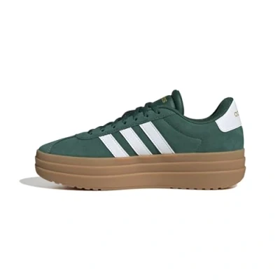 Abbildung von adidas Damen VL Court Bold Shoes Schuhe, Collegiate Green/Cloud White/Gold Metallic, 38 EU