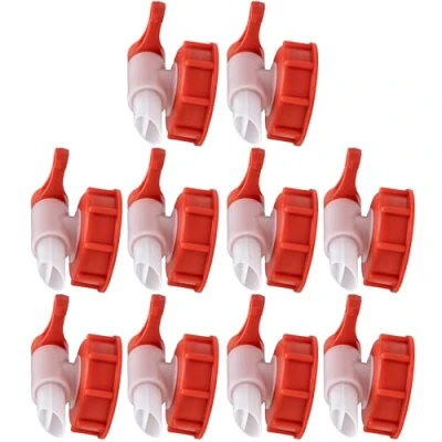 Abbildung von ISOLATECH SABEU Fluxx 10Stk. AH 23/51 HF Auslaufhahn für 5L und 10L Kanister mit DIN 51 Gewinde außen 54,8mm Auslauftülle 23mm Abfüllen ohne Gluckern