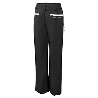 Abbildung von Black Crevice Damen Skihose, 10.000mm Wassersäule, atmungsaktiv, schwarz, 42
