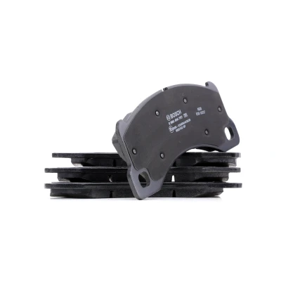 Abbildung von BOSCH 0 986 494 787 Bremsbelagsatz Low Metallic mit Anti Quietsch Blech PORSCHE: Cayenne, Panamera, Macan