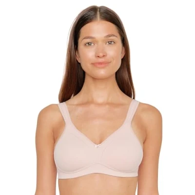 Abbildung von Susa BH Damen ohne Bügel Topsy I BHS mit vorgeformten Cups Hoher, optimaler Halt Aus strapazierfähigem Material Soft Peach 100B