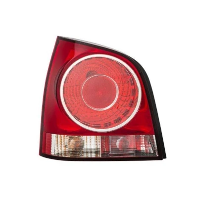 Abbildung von HELLA 2VA 965 303 071 Rückleuchte links P21/4W, P21W, PY21W, R5W 12 glasklar, Rot mit Glühlampen Lampenträger VOLKSWAGEN: Polo IV Hatchback