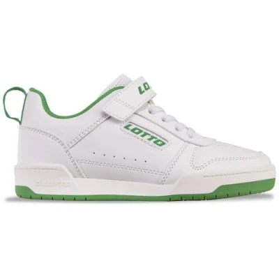 Abbildung von Lotto Unisex Kinder Toco Bc Sneaker, White Green, 34 EU