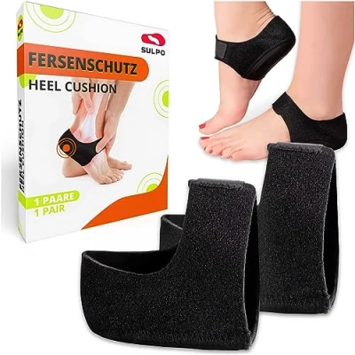 Abbildung von SULPO 1 Paar Fersensporn Einlagen orthopädisch Silikon Fersenschutz für schuhe Fersenpolster Einlegesohlen Gel Socken 36 39