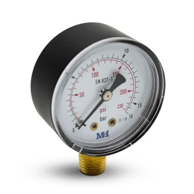 Abbildung von DOJA Barcelona Wasserdruck Manometer 1/4&quot; 0 4 bar CL 1,6 Wasserdruckmesser Messgerät Überwachung von Trinkwassersystemen, Heizung, Bewässerung, Pumpen, etc.