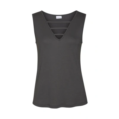 Abbildung von Lascana TANK Top, Damen, Größe: 40/42, Anthrazit