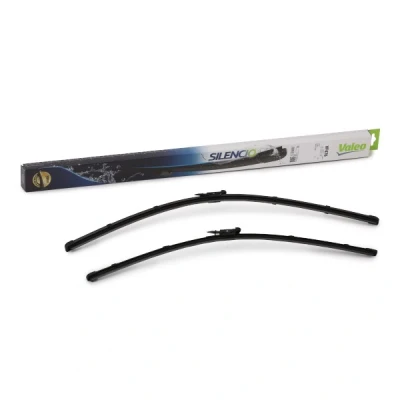 Abbildung von Scheibenwischer Valeo Silencio X.trm, Flat Blade Set 574676 vorne Rahmenlos Top Lock FORD: C Max 2, Grand