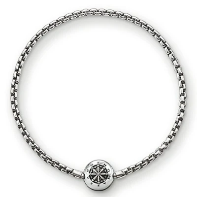 Abbildung von Thomas Sabo Damen Herren Armband Karma Beads 925 Sterling Silber geschwärzt Länge 15 cm KA0002 001 12 L16